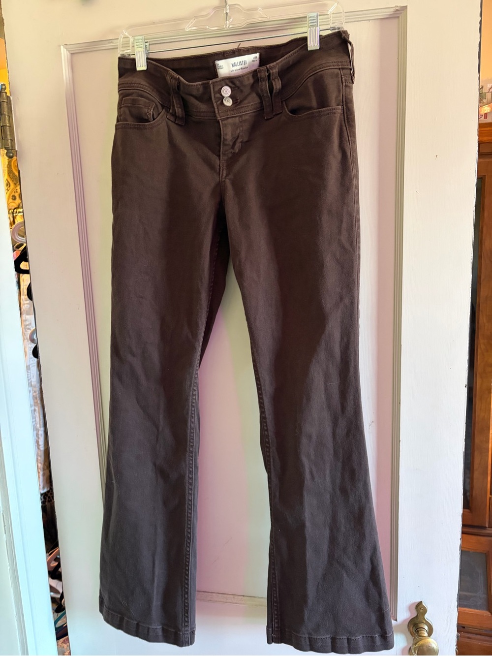Hollister Size 8 Regular / 29 Brown Low Rise Bootcut Jeans